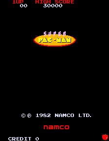 Super Pac-Man Title Screen